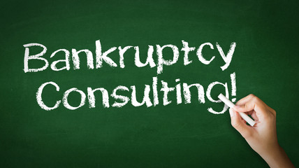Obraz premium Bankruptcy Consulting Chalk Illustration
