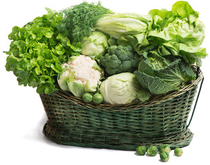 vegetables in the basket