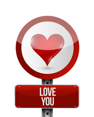 love you sign illustration design