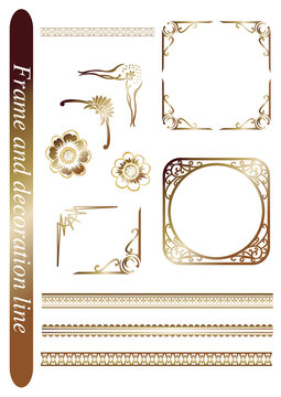 frame and decoration line