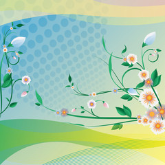 Abstract floral background