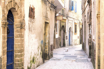 Gasse in einer marokkanischen Stadt