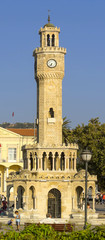 Fototapeta na wymiar Historyczne Clock Tower Izmirze w Turcji.