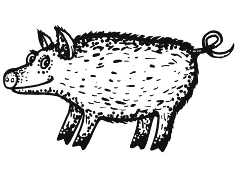 recommend clip art: wild boar