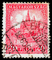 Hungarian post stamp
