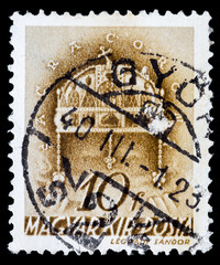 Hungarian post stamp