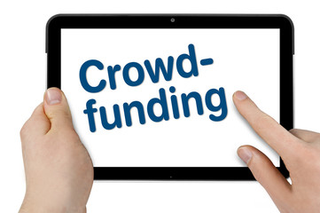 Tablet mit Crowdfunding