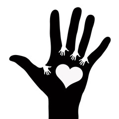 Obraz premium Hands reaching each other