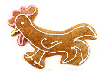 chicken as gingerbread cookie