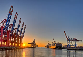 No drill blackout roller blinds Port Hamburger Hafen