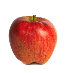 Fresh red apple isolated on a white background