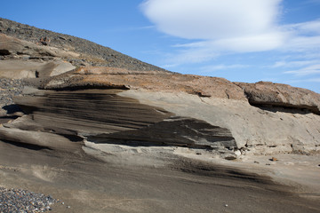 Islanda formazione di roccia vulcanica