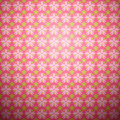 Abstract flower vector seamless pattern (tiling)