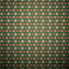 Abstract flower vector seamless pattern (tiling)