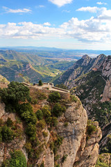 Fototapeta na wymiar Piękne górskie w pobliżu Klasztor Montserrat w Katalonii w Hiszpanii
