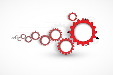 machine technology gears. retro gearwheel mechanism bacground