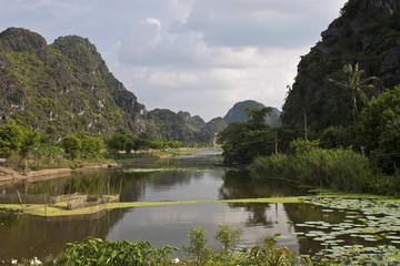 Vietnam limestone landscape near Ninh Binh