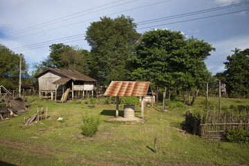 village in Laos.