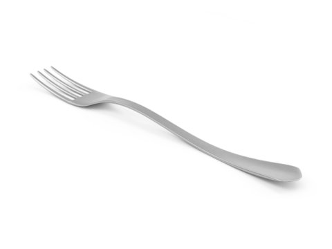Silver Fork isolated on white background