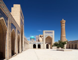 View of Kalon mosque and minaret - Bukhara - Uzbekistan