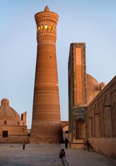 Evening view of Kalon mosque and minaret - Bukhara - Uzbekistan