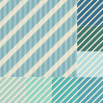 seamless green blue diagonal stripes pattern