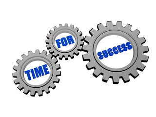 time for success in silver grey gears