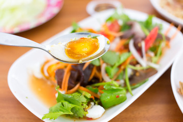 Salted egg salad.