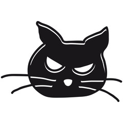 Evil Cat Face Design