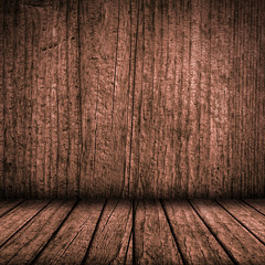 Wooden plate wall and floor interior background