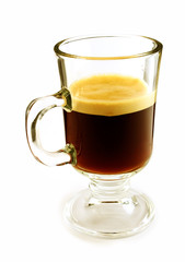 Coffee in a glass