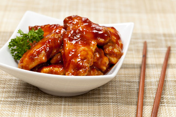 Brown Sugar Barbecue Baked Chicken Wings