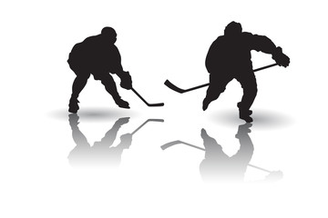 Fototapeta premium Ice hockey player Vector