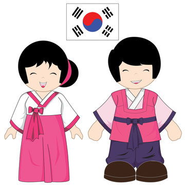 South Korea traditional costume