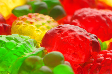 Colorful candy close-up