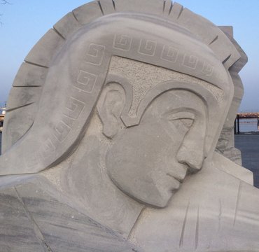 Taş Heykel &Ccedil;alıştayı Troia Askeri