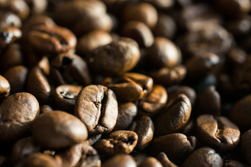 Roasted coffee beans