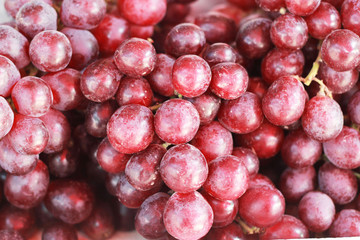 Fresh grapes on the market