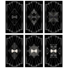 card bow tie Nouveau