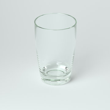 Glass Collection - Water. On White Background