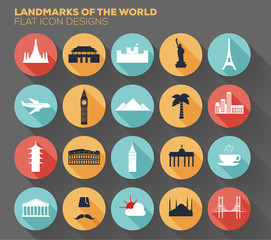 Landmarks of the World Design.