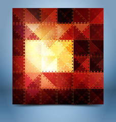 Color mosaic abstraction template