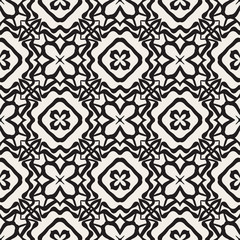 Vector decorative ornamental floral seamless pattern