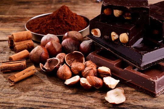 chocolate and ingredients