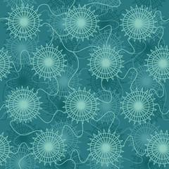Seamless pattern of jellyfish
