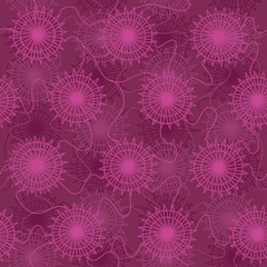 Seamless pattern of jellyfish