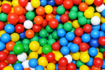 Fototapeta na wymiar color plastic balls