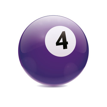 Hyperrealistic Billiard Ball Number 4