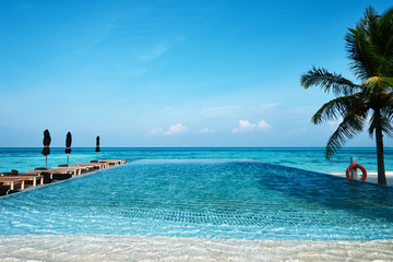 Luxury tropical swimming pool