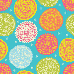 Seamless pattern with flowers.